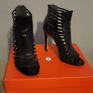 Black high heel shoes